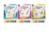 Set pictura pe numere Creative Craft, A4, 6 culori, 2 planse, 1 pensula