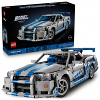 LEGO Technic - Maşina Nissan Skyline GT-R (R34) din Mai furios, mai iute - 42210