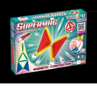 Set de constructie magnetic de baza Supermag Tags, 28 piese