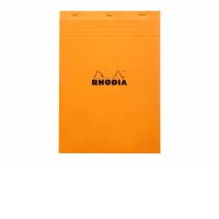 Blocnotes A4, capsat, 80 file, N°18, Rhodia Basic, orange