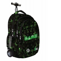 Troller scolar Majewski ST Right, TB01, Green Game, 4 compartimente, 44 x 32 x 25 cm