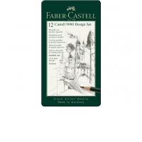 Creion grafit hexagonal Design Castell 9000 Faber-Castell 12 buc/set