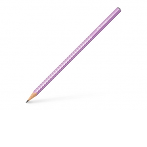 Creion grafit B triunghiular sparkle violet metalizat 2023 Faber-Castell