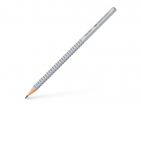 Creion grafit B triunghiular grip 2001 gri Faber-Castell