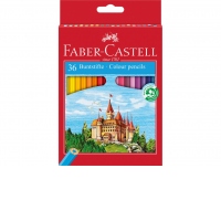 Creioane colorate hexagonale Faber-Castell 36 culori/set
