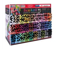 Display marker acrilic 180 buc, 30 culori, MK5180