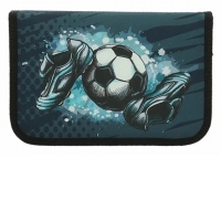 Penar echipat Abc, 1 compartiment, 2 clape, design fotbal