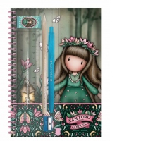 Caiet A4 Gorjuss, Wildflower cu accesorii scolare