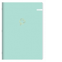 Caiet A5 capsat, 60 file dictando, 70g/mp, coperta soft touch, verde