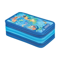 Penar echipat 31 piese, 3 fermoare, dimensiune 19 x 11.5 x 7 cm, motiv Jungle Safari