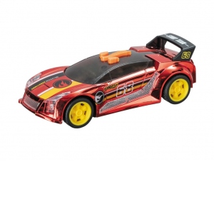 Masina cu Lumini si Sunete, Quick N'sik Rosu, Hot Wheels