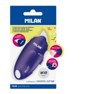 Cutter ceramic Capsule Albastru blister MILAN