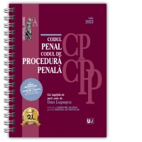 Codul penal si Codul de procedura penala Iulie 2025. Editie spiralata, tiparita pe hartie alba