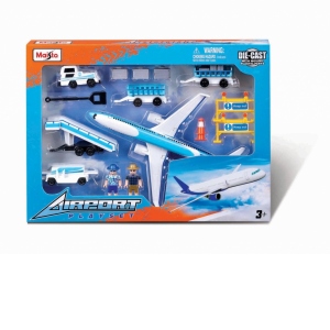 Maisto Set Aeroport Avion Alb