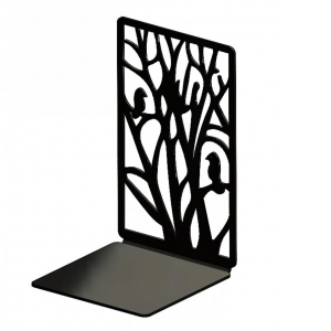 Suport de carte Crengi, Otel, 180 x 110 mm, negru mat