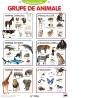 Descopera! Grupe de animale (planse educationale)
