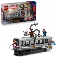 LEGO Marvel Super Heroes - Lupta de pe acoperisul trenului dintre Omul-Paianjen si Doc Ock - 76321