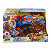 Hot Wheels Monster Truck Sharks Vs Dinos Masina cu Telecomanda Tiger Shark Climber