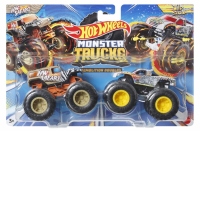 Hot Wheels Monster Truck Set 2 Masini Scara 1 la 64 Hw Safari si Wild Streak