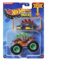 Hot Wheels Monster Truck si Masinuta Metalica Motosaurus