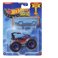 Hot Wheels Monster Truck si Masinuta Metalica Scorpedo