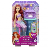 Disney Princess Papusa Ariel si Masuta de Machiaj cu Surprize
