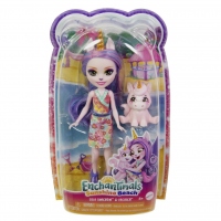 Enchantimals Papusi si Animalute Ulia Unicorn si Pacifica
