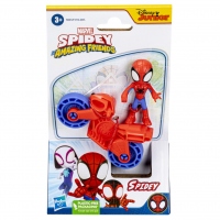 Spiderman Set Motocicleta si Figurina Spidey 6cm