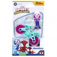 Spiderman Set Motocicleta si Figurina Ghost Spider 6cm