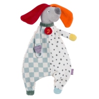 Jucarie cu inel pentru suzeta  - Catelus NATUR