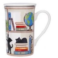 Cana de portelan pentru ceai 380 ml - Chaton Ordi