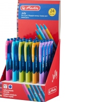 Pix cu gel Jelly, 0,7 mm, albastru, set 24