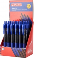 Pix cu gel Smoothy, 0,7 mm, albastru, set 24