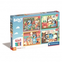 Puzzle Clementoni Bluey: Joaca Toata Ziua 4 in 1