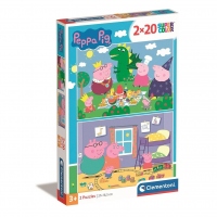 Puzzle Clementoni Peppa Pig: Dragon 2x20 piese