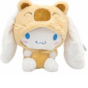 Mascota de plus Sanrio Cinnamoroll, 24 cm, costum maro