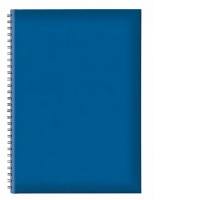 Agenda nedatata B5 TUCSON, hartie offset alb, spira ascunsa, coperta albastru