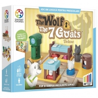 Smart Games. The Wolf & The 7 Goats - Deluxe. Joc de logica cu 48 de provocari (editie limba romana)