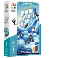 Joc Smart Games, Penguins - Pool Party. Joc de logica cu 60 de provocari (editie limba romana)