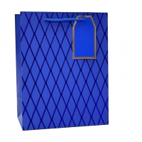 Punga cadou Eleganta, dimensiune 18x23x10 cm, Albastru