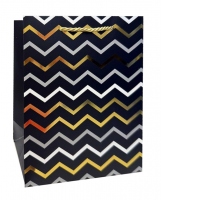 Punga cadou Negru&Auriu, dimensiune 26x32x12 cm, Model 3