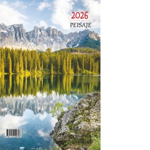 Calendar cu spira Peisaje 2026 (format A3)