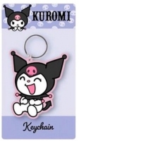 Breloc Sanrio Kuromi, 7x12.5 cm, PVC, model 3