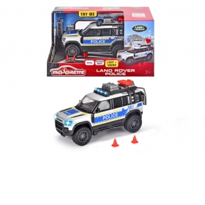 Majorette Masina de Politie Land Rover cu Lumini si Sunete