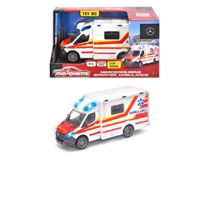 Majorette Ambulanta Mercedes Benz Sprinter cu Lumini si Sunete