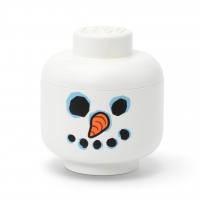 Cutii depozitare - Cutie depozitare S cap minifigurină LEGO - Om de zăpadă - 40310815