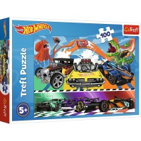 Puzzle Trefl 100 Hot Wheels Masinile de Curse