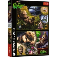 Puzzle Trefl 2x200 Marvel Eu Sunt Groot
