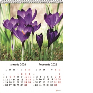 Calendar de Perete A3, Flori 2026