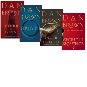 Pachet Dan Brown: 1. Secretul secretelor; 2. Ingeri si demoni; 3. Origini; 4. Codul lui Da Vinci
